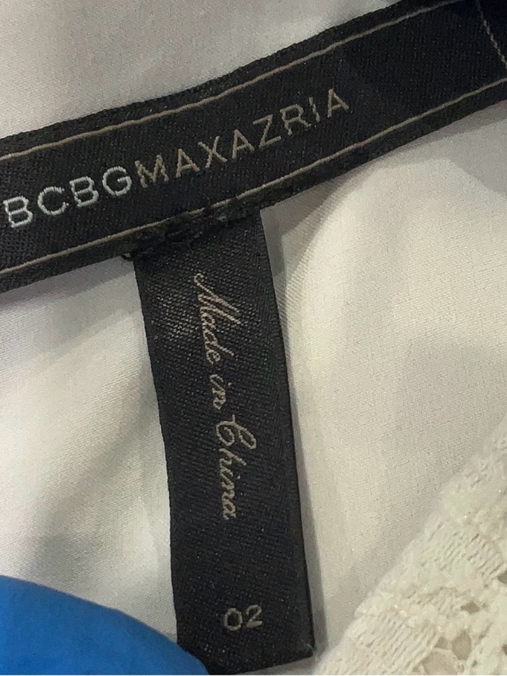 Revolve BCBGMaxAzria Black and White Diagonal Panel Mini Dress - Picture 8 of 9